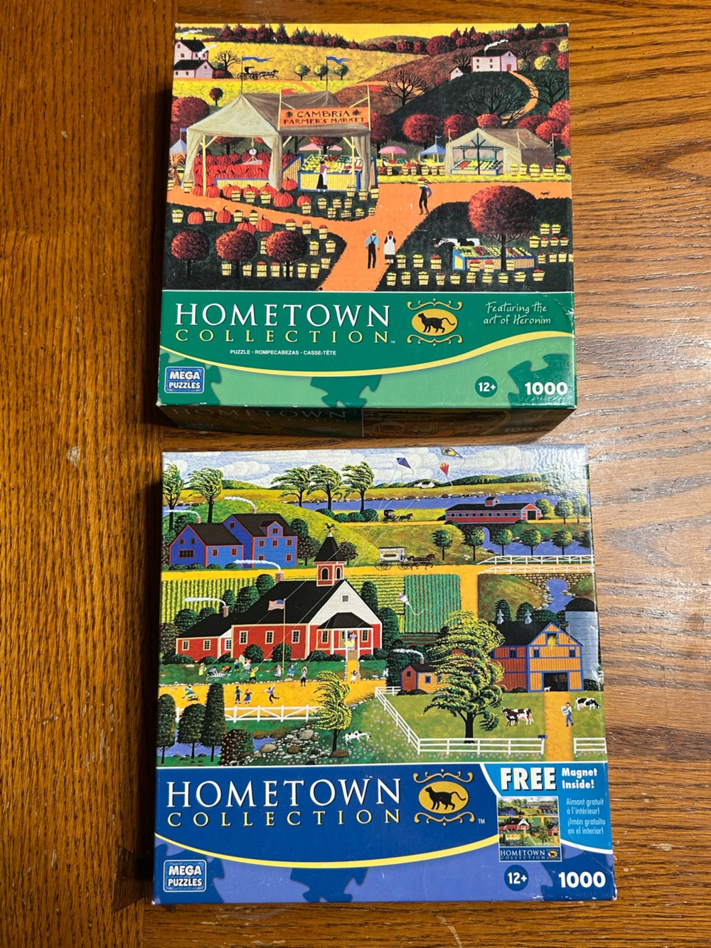 Set of 2 1000-Piece Jigsaw Puzzles